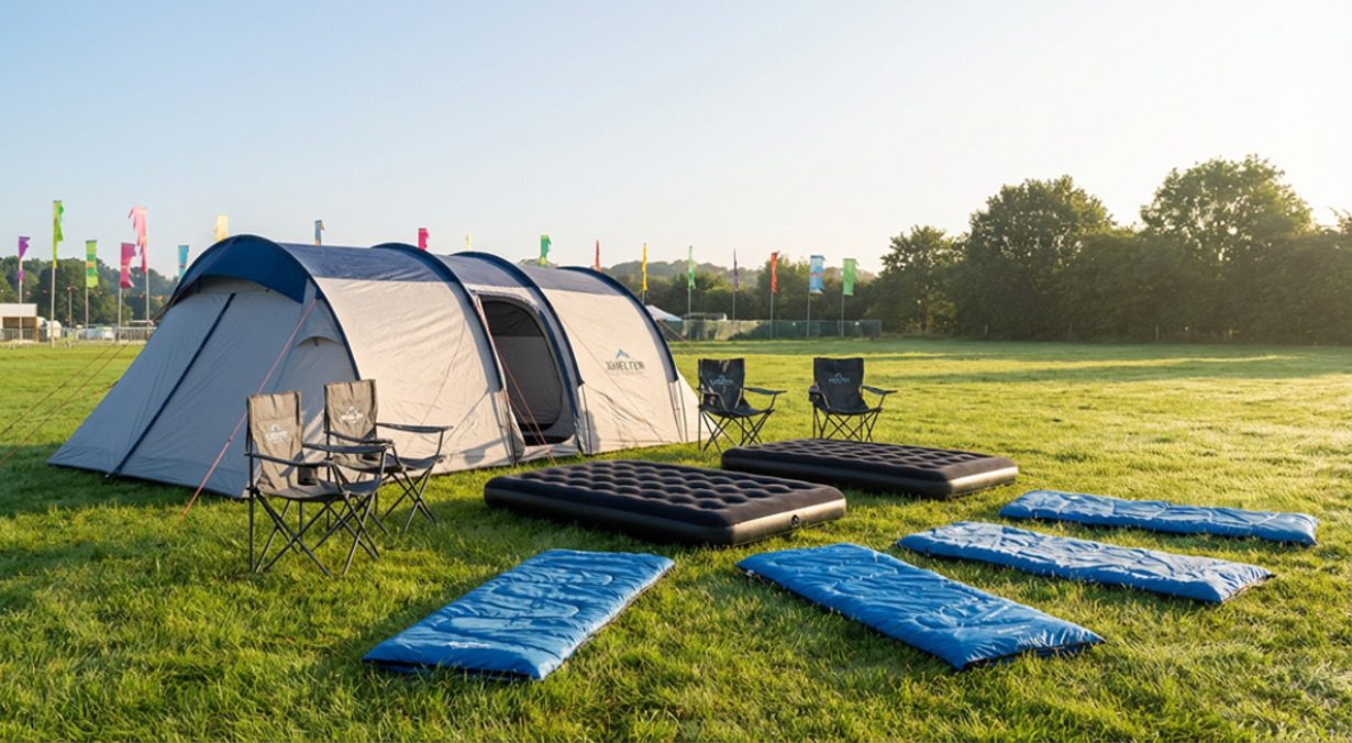 Festivalpaket 4–6 pers. – Crew 600 tält